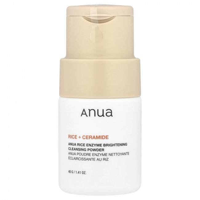 Очищающая пудра Anua с рисовыми ферментами, рис + керамиды, 40 г