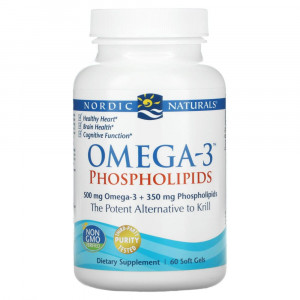 Nordic Naturals, Omega-3 с фосфолипидами, 60 капсул Nordic Naturals, Omega-3 с фосфолипидами, 60 капсул