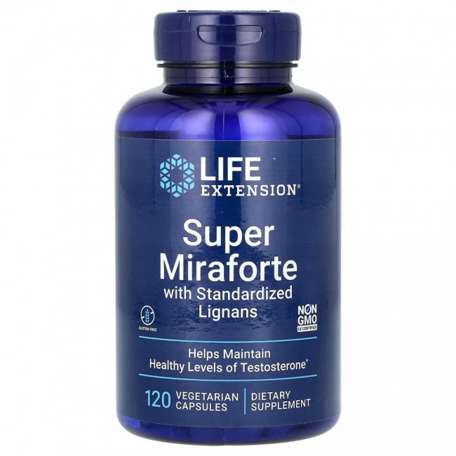 Life Extension, Super Miraforte со стандартизированными лигнанами, 120 вегетарианских капсул Life Extension, Super Miraforte со стандартизированными лигнанами, 120 вегетарианских капсул