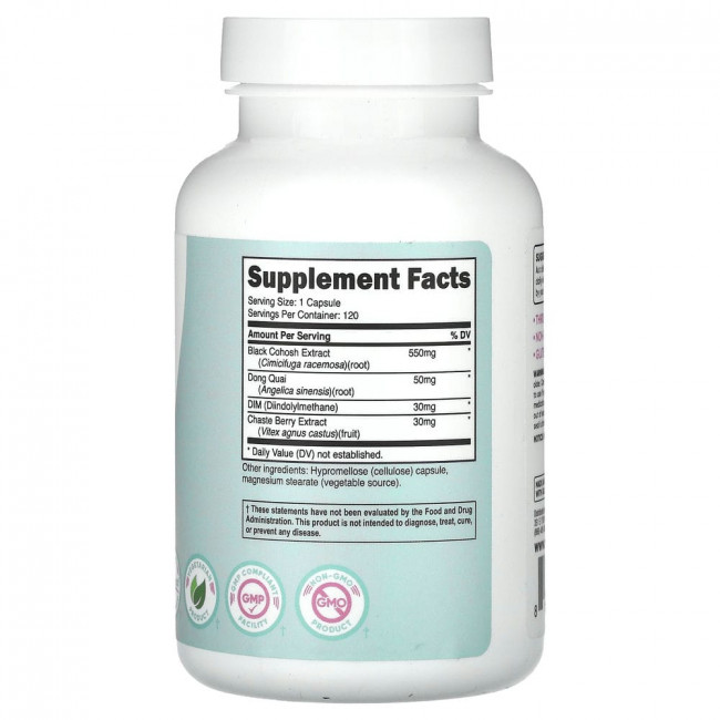 Nutricost, воронец кистевидный, для женщин, 660 мг, 120 капсул
