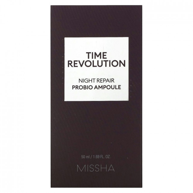 Missha, Time Revolution, ночная восстанавливающая ампула с пробиотиками, 50 мл (1,69 жидк. унции) Missha, Time Revolution, ночная восстанавливающая ампула с пробиотиками, 50 мл (1,69 жидк. унции)