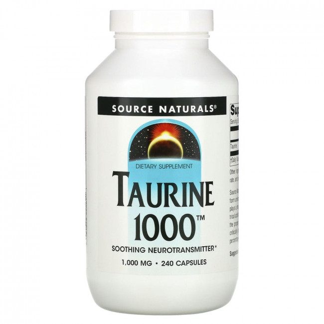 Source Naturals, Таурин, 1000 мг, 240 капсул Source Naturals, Таурин, 1000 мг, 240 капсул