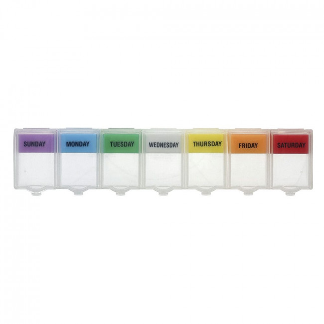 Ezy Dose, Weekly Push 'N Pop Pill Planner with Labels, 2XL, 1 Count