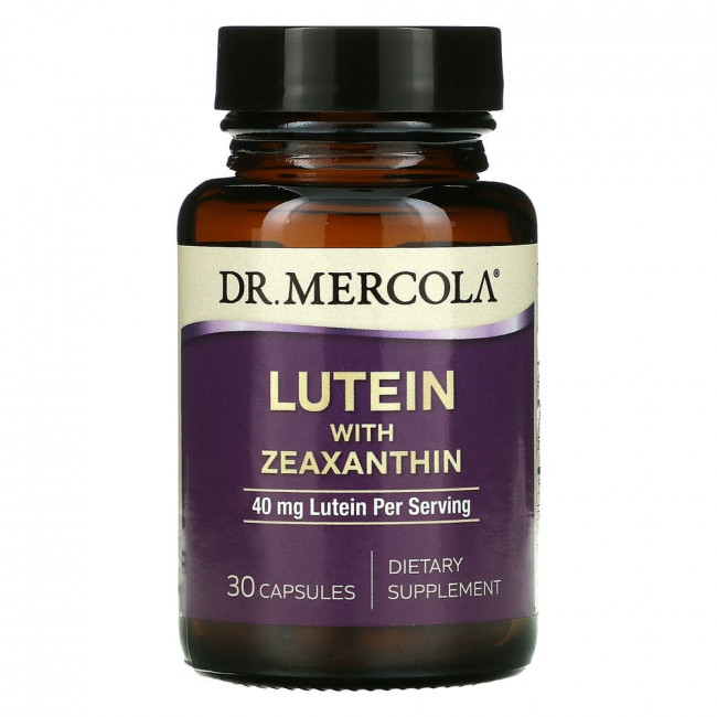 Dr. Mercola, Лютеин с зеаксантином, 40 мг, 30 капсул Dr. Mercola, Лютеин с зеаксантином, 40 мг, 30 капсул