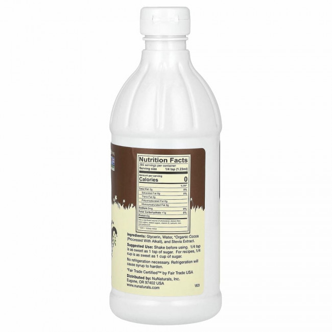NuNaturals, NuStevia, концентрированный какао-сироп, 0,47 л (16 жидк. унций) NuNaturals, NuStevia, концентрированный какао-сироп, 0,47 л (16 жидк. унций)