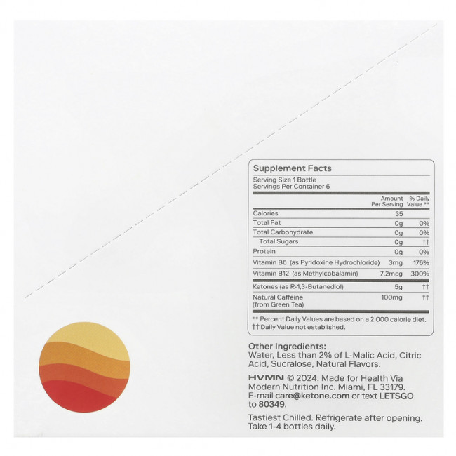 Ketone-IQ, High Performance Energy, персик, 6 пакетиков по 59 мл (2 жидк. унц.) Ketone-IQ, High Performance Energy, персик, 6 пакетиков по 59 мл (2 жидк. унц.)