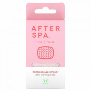 AfterSpa, многоразовая салфетка для снятия макияжа, мини, розовая, 1 шт