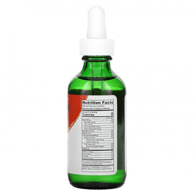 Wisdom Natural, SweetLeaf, Sweet Drops, подсластитель на основе стевии, корица, 60 мл (2 жидк. Унции)