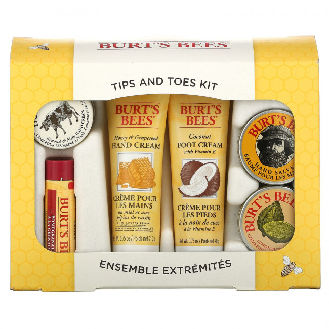 Burt's Bees, Набор насадок и пальцев, набор из 6 предметов