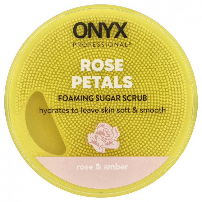 Onyx Professional, Rose Petals, Пенящийся сахарный скраб, Роза и Амбра, 453 г (16 унций) Onyx Professional, Rose Petals, Пенящийся сахарный скраб, Роза и Амбра, 453 г (16 унций)
