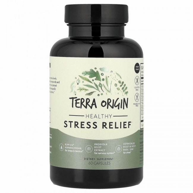 Terra Origin, Здоровое снятие стресса, 60 капсул
