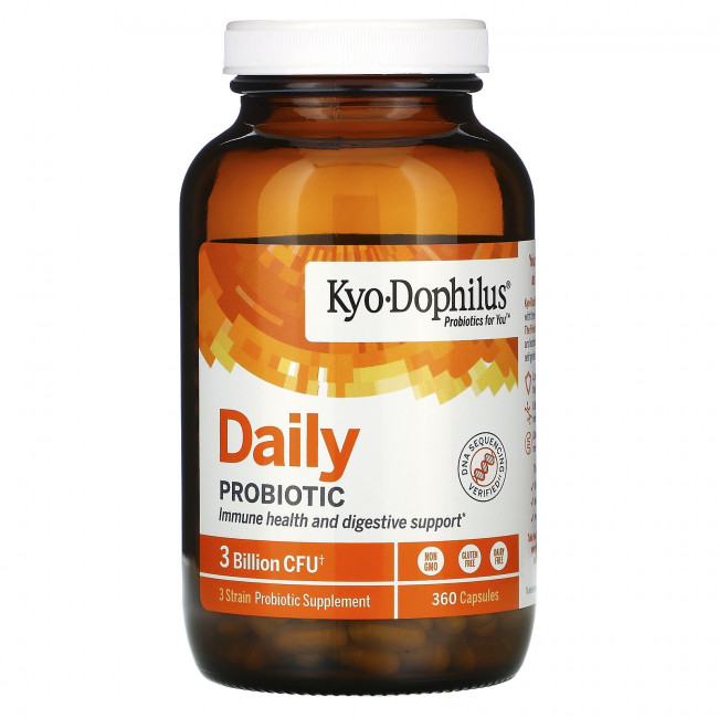 Kyolic, Kyo-Dophilus, Daily Probiotic, 3 Billion CFU, 360 Capsules Kyolic, Kyo-Dophilus, Daily Probiotic, 3 Billion CFU, 360 Capsules