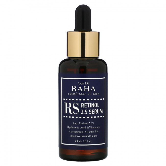 Cos De BAHA, RS Retinol 2,5, сыворотка, 60 мл (2 жидк. Унции) Cos De BAHA, RS Retinol 2,5, сыворотка, 60 мл (2 жидк. Унции)