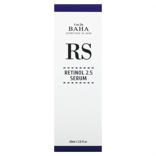 Cos De BAHA, RS Retinol 2,5, сыворотка, 60 мл (2 жидк. Унции) Cos De BAHA, RS Retinol 2,5, сыворотка, 60 мл (2 жидк. Унции)