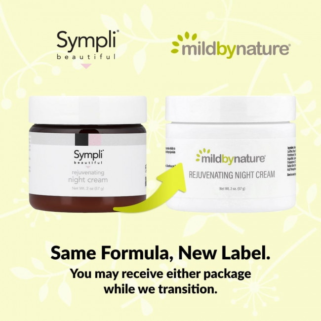 Sympli Beautiful, Омолаживающий ночной крем, 57 г (2 унции)