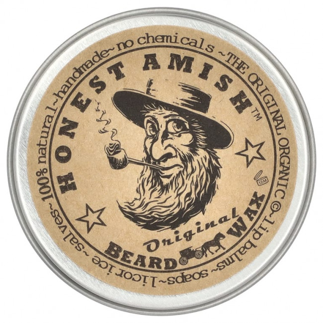 Honest Amish, Оригинальный воск для бороды, 60 мл (2 унции) Honest Amish, Оригинальный воск для бороды, 60 мл (2 унции)