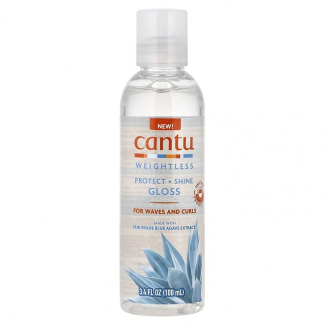 Cantu, Weightless, защита и блеск, для завивки и кудрей, 100 мл (3,4 жидк. Унции) Cantu, Weightless, защита и блеск, для завивки и кудрей, 100 мл (3,4 жидк. Унции)