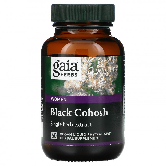 Gaia Herbs, Single Herbs, Black Cohosh, 60 Vegan Liquid Phyto-Caps Gaia Herbs, Single Herbs, Black Cohosh, 60 Vegan Liquid Phyto-Caps