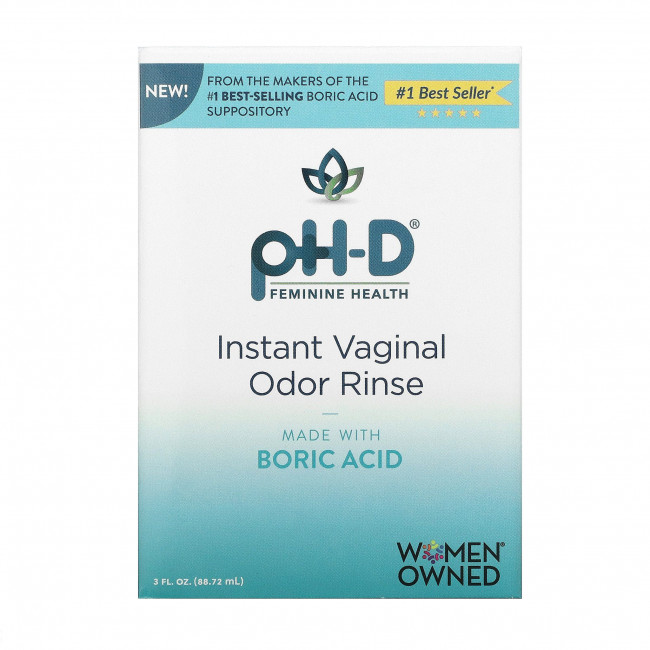 pH-D Feminine Health, Мгновенное ополаскивание от запаха из влагалища, 88,72 мл (3 жидк. Унции) pH-D Feminine Health, Мгновенное ополаскивание от запаха из влагалища, 88,72 мл (3 жидк. Унции)