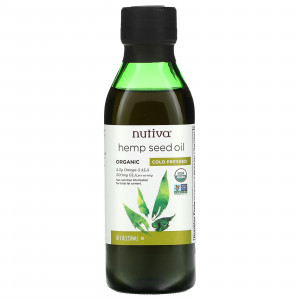 Nutiva, органическое масло семян конопли, холодного отжима, 236 мл (8 жидк. унции)