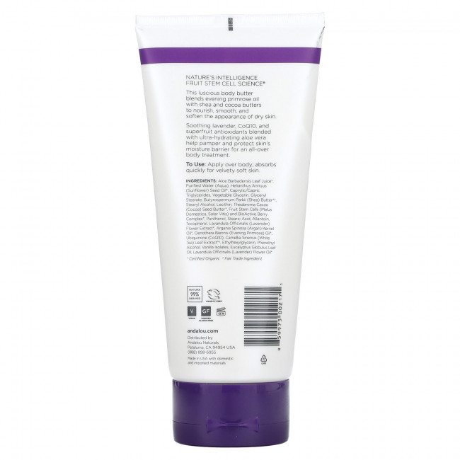 Andalou Naturals, Масло для тела, укрепляющее, лаванда и ши, 236 мл (8 ж. унц.) Andalou Naturals, Масло для тела, укрепляющее, лаванда и ши, 236 мл (8 ж. унц.)