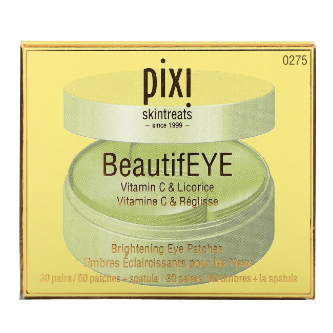 Pixi Beauty, BeautifEYE, осветляющие патчи для глаз, 30 пар Pixi Beauty, BeautifEYE, осветляющие патчи для глаз, 30 пар