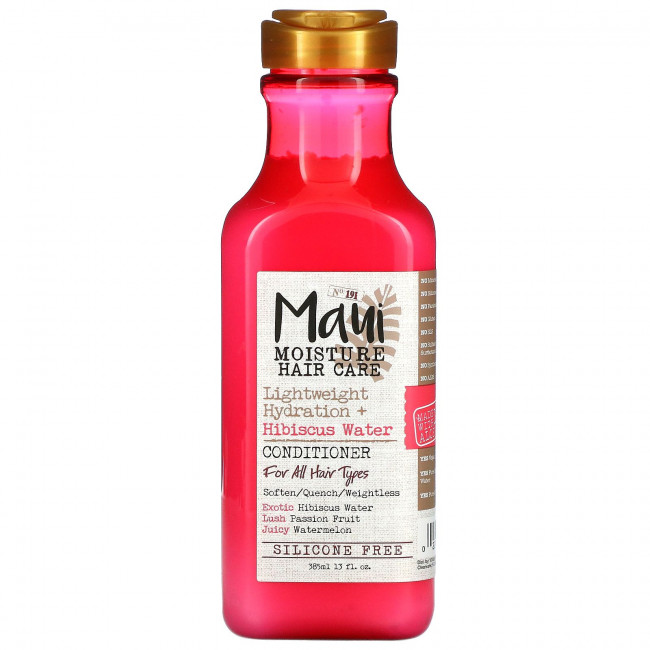 Maui Moisture, Hair Care, легкое увлажнение + кондиционер из воды из гибискуса, для всех типов волос, 385 мл (13 жидк. Унций) Maui Moisture, Hair Care, легкое увлажнение + кондиционер из воды из гибискуса, для всех типов волос, 385 мл (13 жидк. Унций)