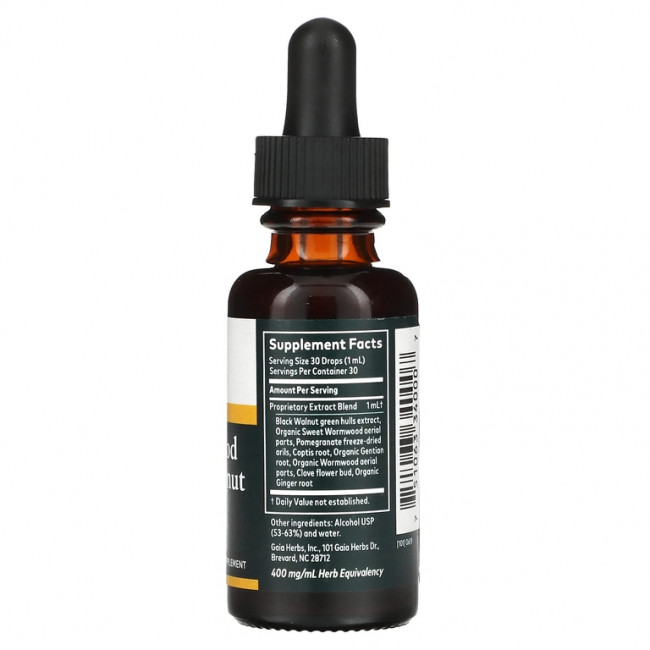 Gaia Herbs, Полынь, черный орех, экстракт 1 жидких унции (30 мл) Gaia Herbs, Полынь, черный орех, экстракт 1 жидких унции (30 мл)