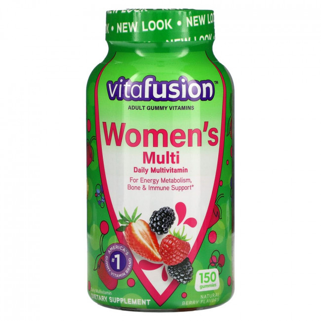 VitaFusion, Жевательные витамины для женщин, натуральные ягодные вкусы, 150 жевательных таблеток VitaFusion, Жевательные витамины для женщин, натуральные ягодные вкусы, 150 жевательных таблеток