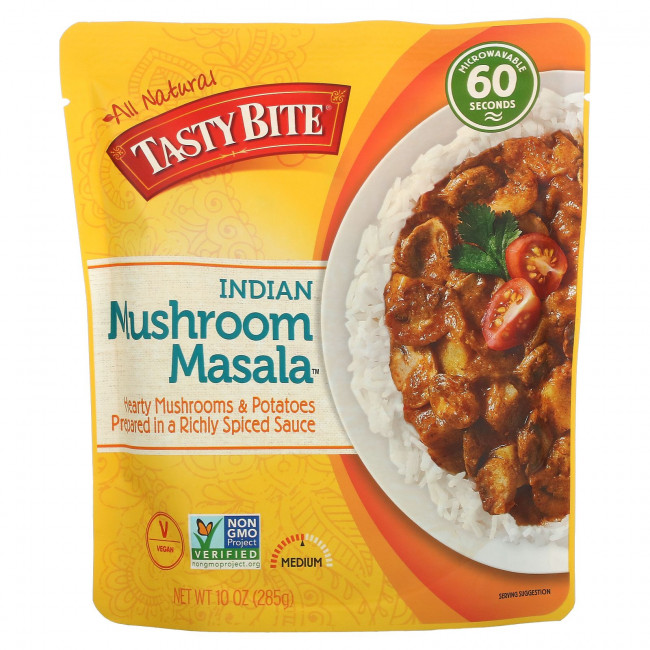 Tasty Bite, Масала с индийскими грибами, средняя, 285 г (10 унций) Tasty Bite, Масала с индийскими грибами, средняя, 285 г (10 унций)