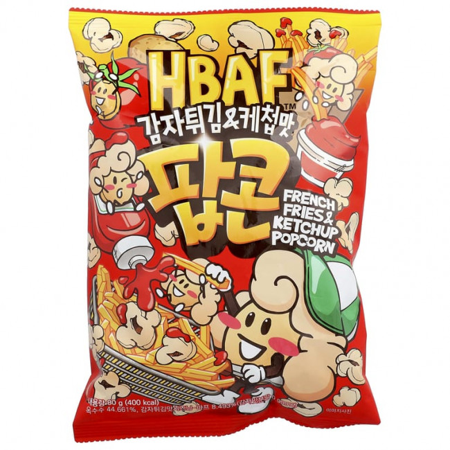 HBAF, Картофель фри и кетчуп с попкорном, 80 г HBAF, Картофель фри и кетчуп с попкорном, 80 г