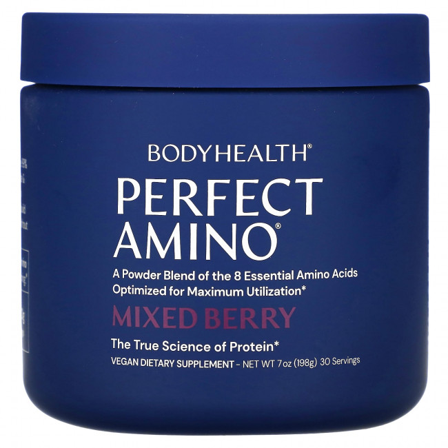 BodyHealth, Perfect Amino, ягодное ассорти, 198 г (7 унций) BodyHealth, Perfect Amino, ягодное ассорти, 198 г (7 унций)
