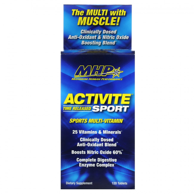 MHP, Activite Sport, мультивитамины, замедленное высвобождение, 120 таблеток MHP, Activite Sport, мультивитамины, замедленное высвобождение, 120 таблеток