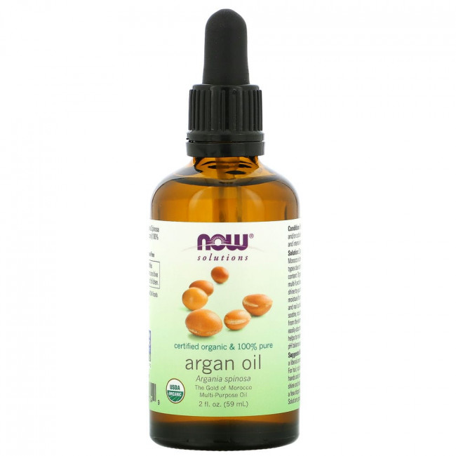 NOW Foods, Solutions, сертифицированное на 100% чистое органическое аргановое масло, 59 мл (2 жидк. унции) NOW Foods, Solutions, сертифицированное на 100% чистое органическое аргановое масло, 59 мл (2 жидк. унции)