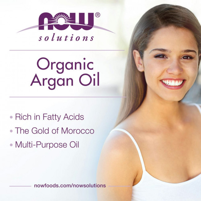 NOW Foods, Solutions, сертифицированное на 100% чистое органическое аргановое масло, 59 мл (2 жидк. унции) NOW Foods, Solutions, сертифицированное на 100% чистое органическое аргановое масло, 59 мл (2 жидк. унции)