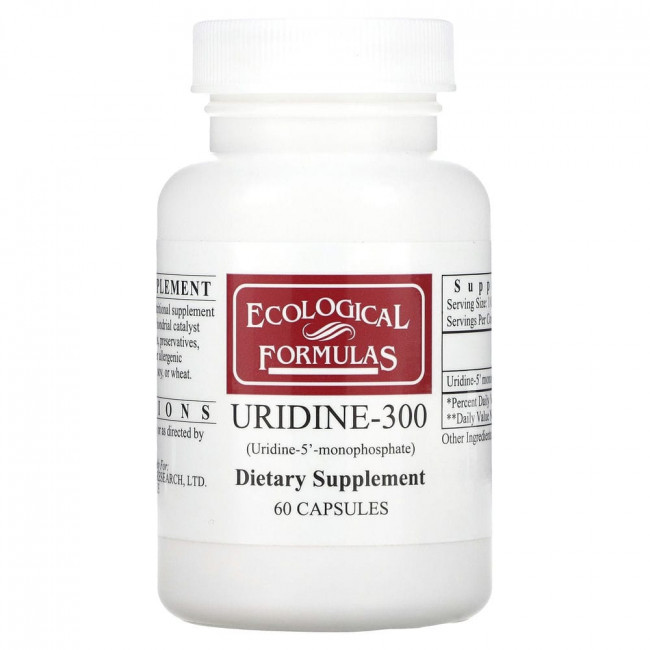 Ecological Formulas, Уридин-300, 60 капсул