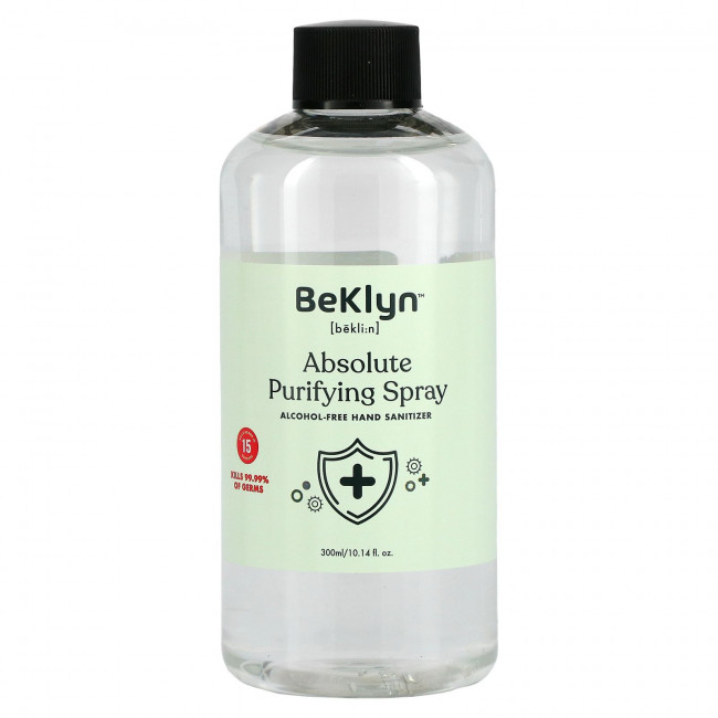 BeKLYN, Absolute Purifying Spray, Alcohol-Free Hand Sanitizer, 10.14 fl oz (300 ml) BeKLYN, Absolute Purifying Spray, Alcohol-Free Hand Sanitizer, 10.14 fl oz (300 ml)