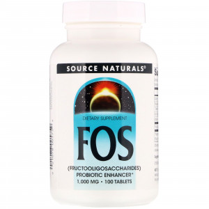 Source Naturals, ФОС (фруктоолигосахариды), 100 таблеток