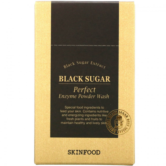 Skinfood, Black Sugar, идеальный энзимный порошок для стирки, 30 пакетиков по 1,2 г (0,04 жидк. Унции) Skinfood, Black Sugar, идеальный энзимный порошок для стирки, 30 пакетиков по 1,2 г (0,04 жидк. Унции)