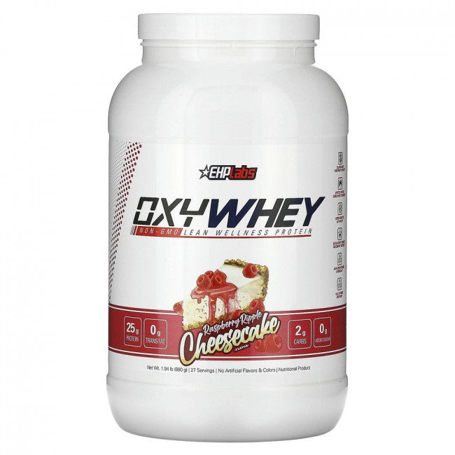EHPlabs, OxyWhey, Lean Wellness Protein, Raspberry Ripple Cheesecake, 1.94 lb (880 g)