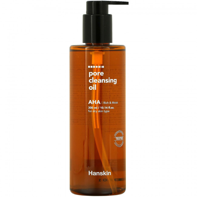 Hanskin, Масло для очищения пор, AHA, 300 мл (10,14 жидк. Унции) Hanskin, Масло для очищения пор, AHA, 300 мл (10,14 жидк. Унции)